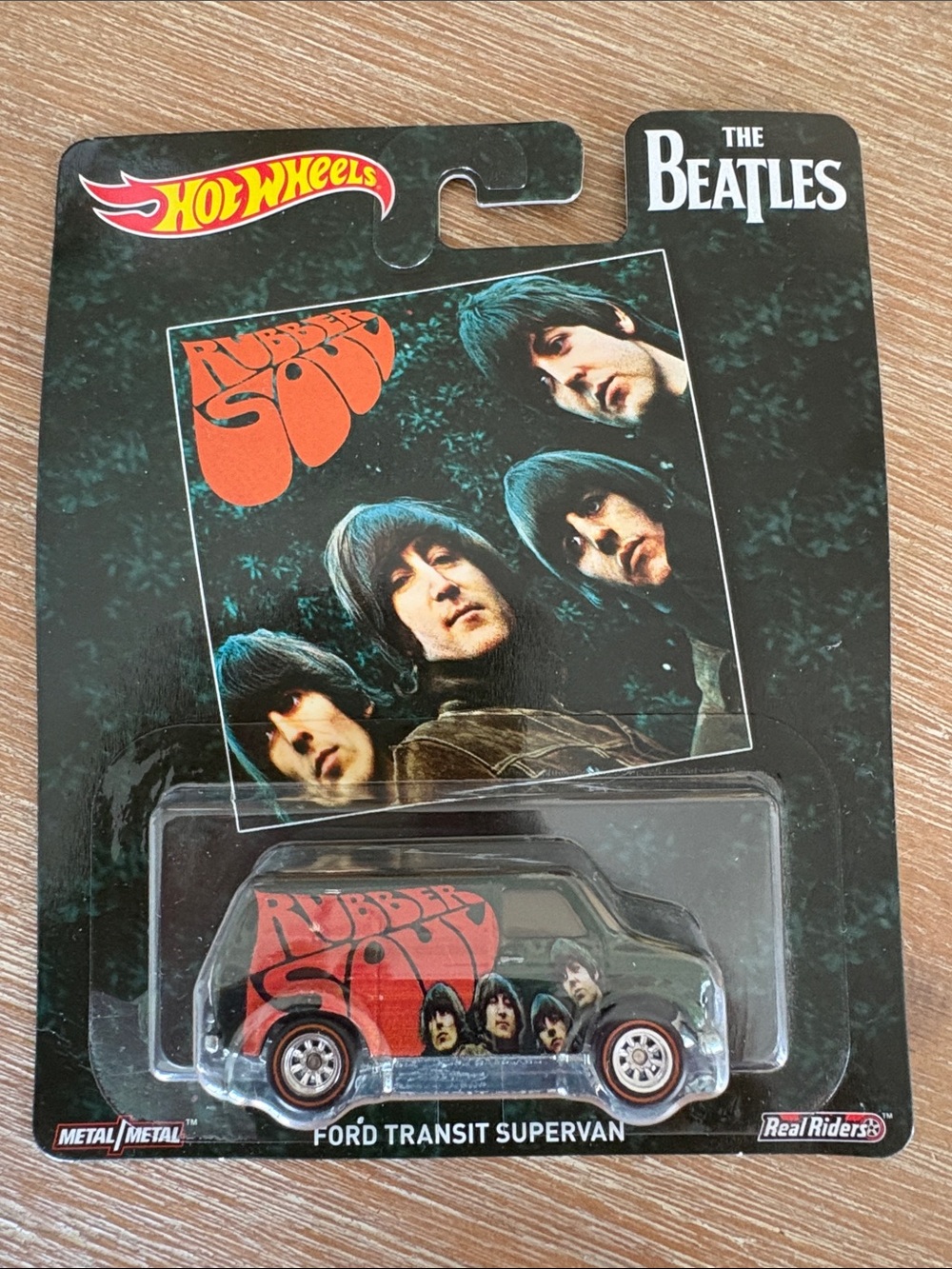 New In Box Hot Wheels The Beatles Rubber Soul Ford Transit Supervan - Black